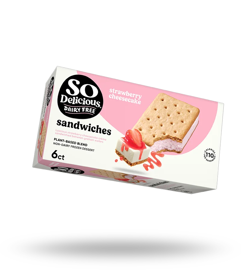SO Delicious Strawberry Cheesecake Sandwich
